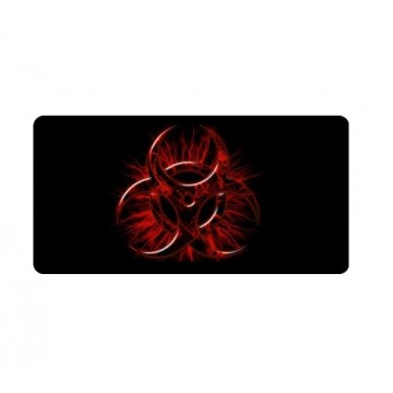 BioHazard On Black Photo License Plate